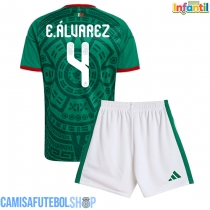 Camisa de time de futebol México Edson Alvarez #4 Replicas 1º Equipamento Infantil Mundo 2026 Manga Curta (+ Calças curtas)